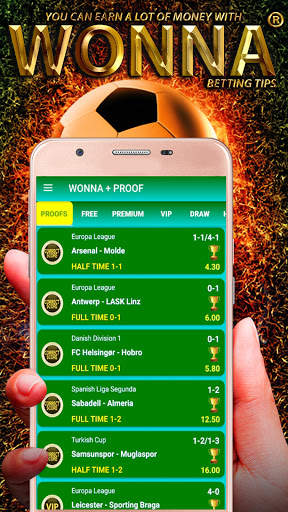 Wonna: Football Betting Tips screenshot 1