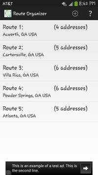 Route Organizer screenshot 1