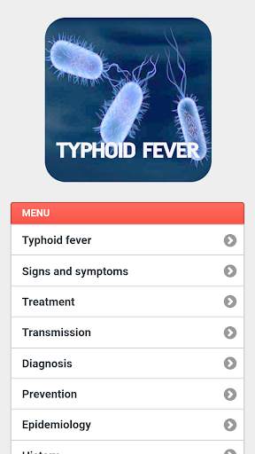 Typhoid Fever Disease 3 تصوير الشاشة