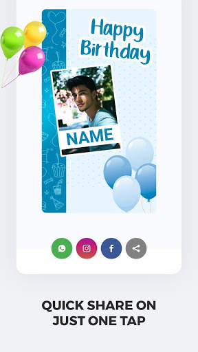 Birthday Greeting Photo Frame - WishJoy screenshot 5