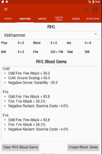 Character Planner for Bloodborne screenshot 3