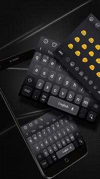 Tema simple del teclado negro screenshot 1