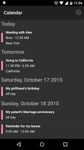 Agenda Calendar скриншот 1