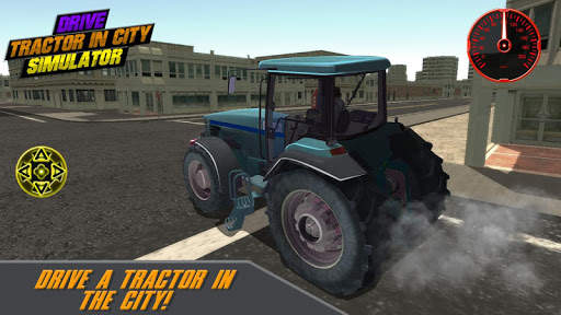 Drive Tractor in City Simulator screenshot 2