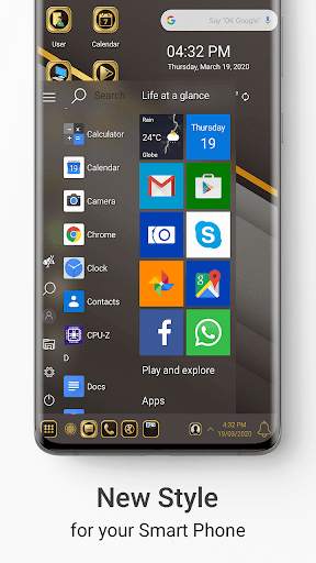 Gold Black Theme For Computer Launcher screenshot 2