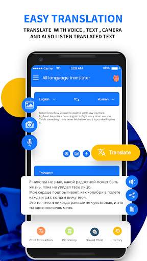Translate all : Speech Text & Camera Translator screenshot 1
