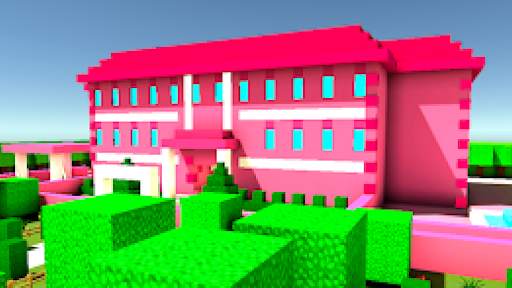 Pink mansion for minecraft screenshot 2