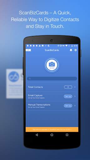 ScanBizCards Lite - Business Card & Badge Scan App screenshot 1