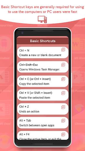 Computer keyboard shortcut keys screenshot 4
