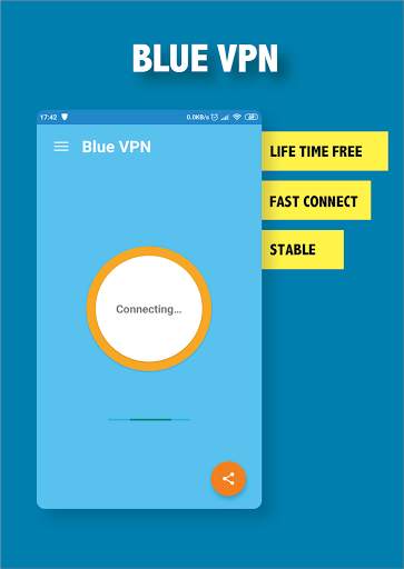 Blue VPN - Fast Free Secure unlimited VPN screenshot 4