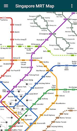 Singapore MRT and LRT Train Map (Offline) screenshot 2
