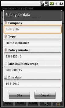 DataLocker screenshot 2