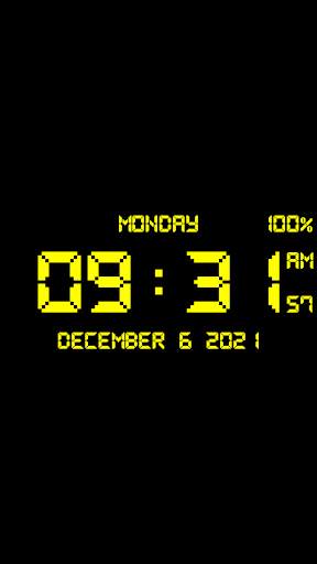 Digital Clock Live Wallpaper-7 screenshot 6