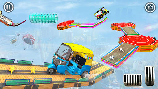 Rickshaw Racing Games-3D Games screenshot 1