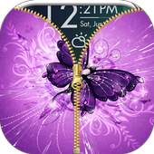 Butterfly Zip Screen Lock 1.0