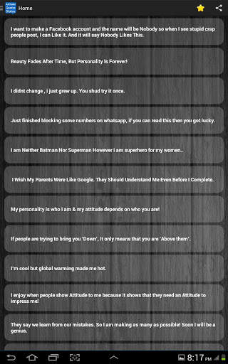 Attitude Quotes,Status message screenshot 19
