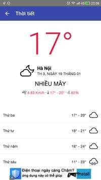 Thời tiết địa điểm wifi tin VN screenshot 3
