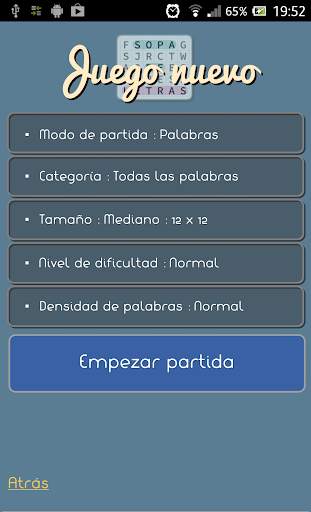 Sopa de letras - en español screenshot 12