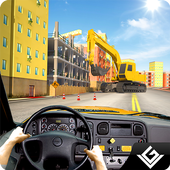 City Bus Construction Driver icon