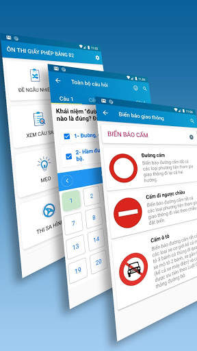 Ôn thi GPLX - Ôn thi giấy phép lái xe - Thi thu B2 screenshot 1