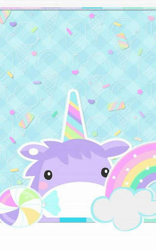 Kawai Unicorn Wallpaper screenshot 1