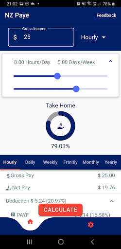 Paye/Tax Calc [New Zealand 2020] screenshot 3