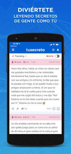 TuSecreto: Red Social Anónima screenshot 1