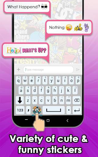 Sticker Keyboard - Cute and Funny Stickers screenshot 3