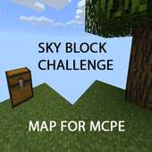 Sky Block map for minecraft PE logo