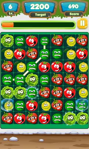 Fruit & Veggies : Link Line Match 3 Puzzle Game screenshot 16