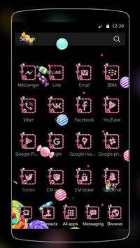 Black Lovely Candy Theme screenshot 2