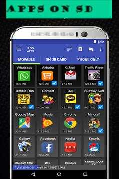 تطبيقات app2sd إلى Sd Card-Move 1 تصوير الشاشة