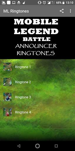 MOBA BATTLE RINGTONE ANNOUNCER PERKATAAN OFFLINE screenshot 1