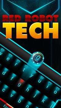 red robot keyboard blue neon screenshot 2