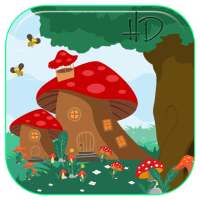 Cute Magic Mushroom APUS Live Wallpaper icon
