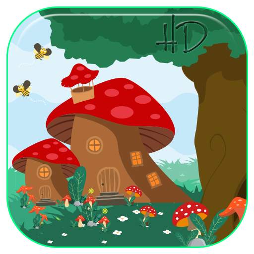 Cute Magic Mushroom APUS Live Wallpaper 1.0