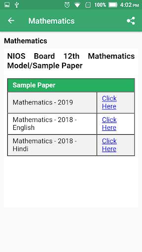 NIOS Board Sample Paper screenshot 4
