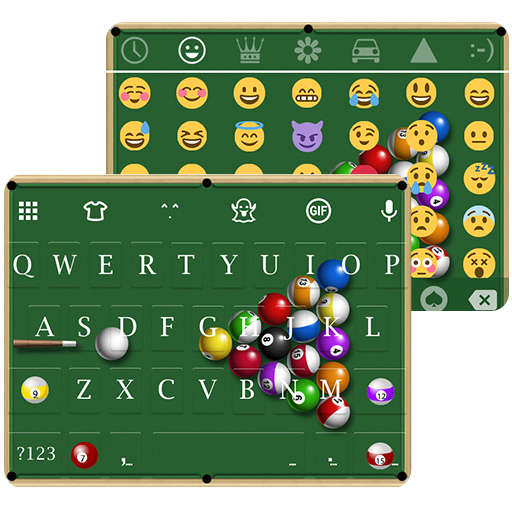 Snooker Emoji Keyboard Theme - Ball Pool icon