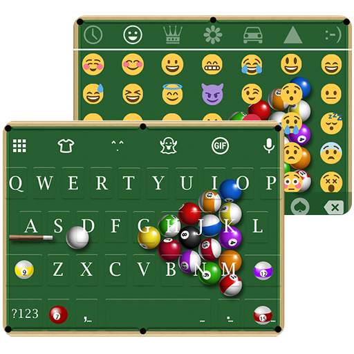 Snooker Emoji Keyboard Theme - Ball Pool 1.0.3