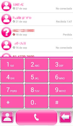 THEME PINK GLASS FOR EXDIALER screenshot 1