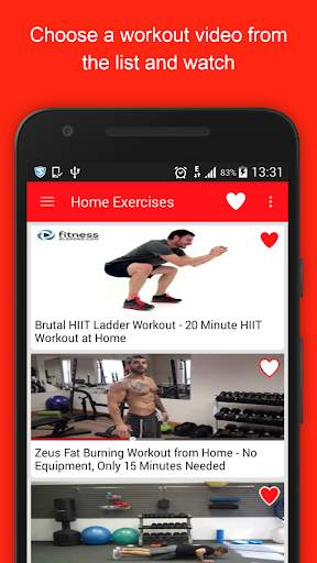 Home Workout Guide for Men; Exercises & fitness screenshot 1