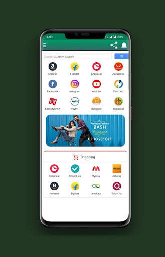 All in one App - Social media & Shopping screenshot 1