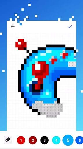 Unicorn Art Pixel - Color By Number screenshot 1