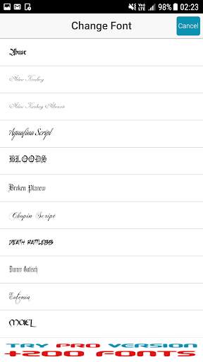 Free Text Tattoo Maker screenshot 10