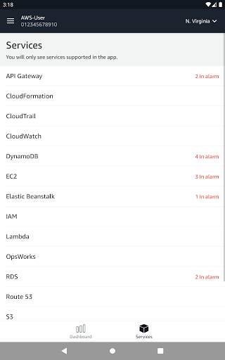 AWS Console screenshot 8