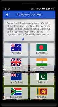 World Cup Cricket 2019 Schedule & Live Score screenshot 5