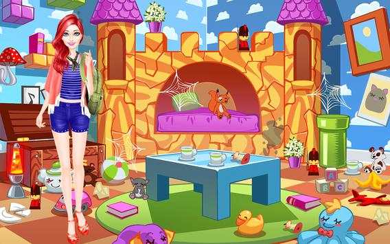 Princess Doll House Cleaning Game screenshot 3