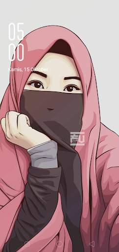 Wallpaper HD Hijab Cartoon screenshot 4