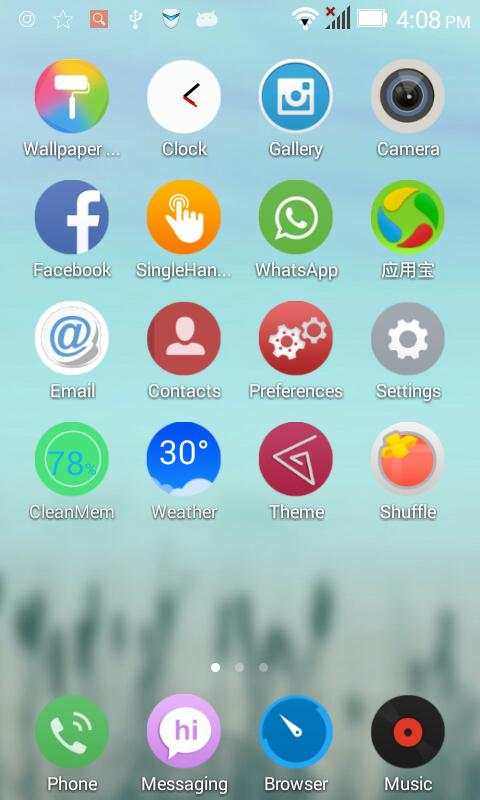 Round launcher theme screenshot 1