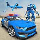US Police Robot Car - Police Plane Transport Ship logo